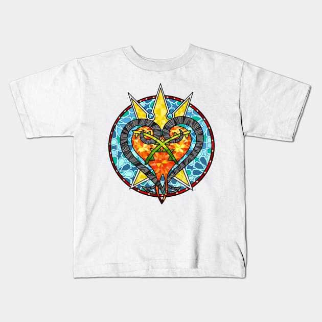 Heartless Glass Kids T-Shirt by paintchips